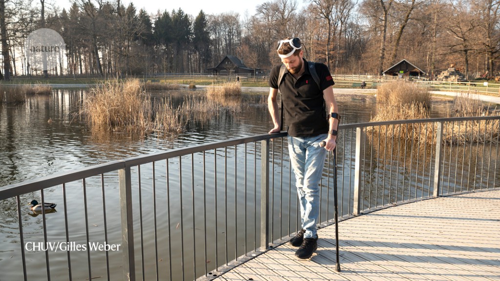 Featured image for "Brain-spine implants enable paralyzed man to walk again"