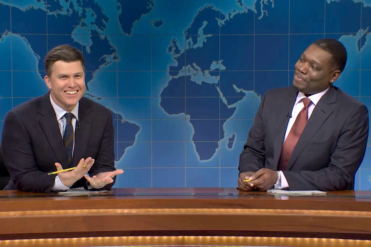 Featured image for Michael Che and Colin Jost Share Shocking Scarlett Johansson Jokes on SNL