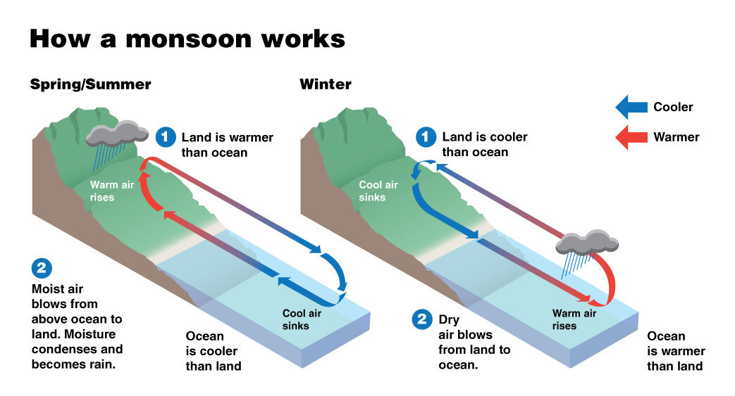 Featured image for Monsoon Origins Traced Back 40 Million Years Through Climate Modeling