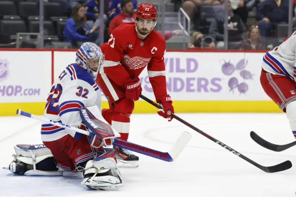 Featured image for Jonathan Quick's Stellar Performance Leads Rangers to 4-0 Victory Over Red Wings