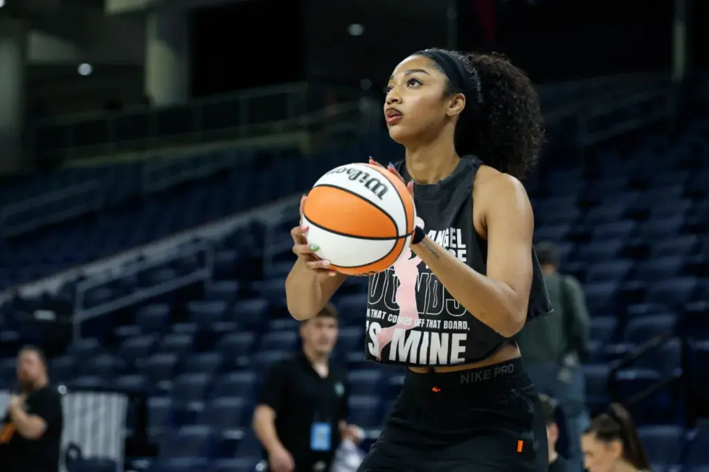 Featured image for Angel Reese Challenges Sky to Improve or Risk Her Departure