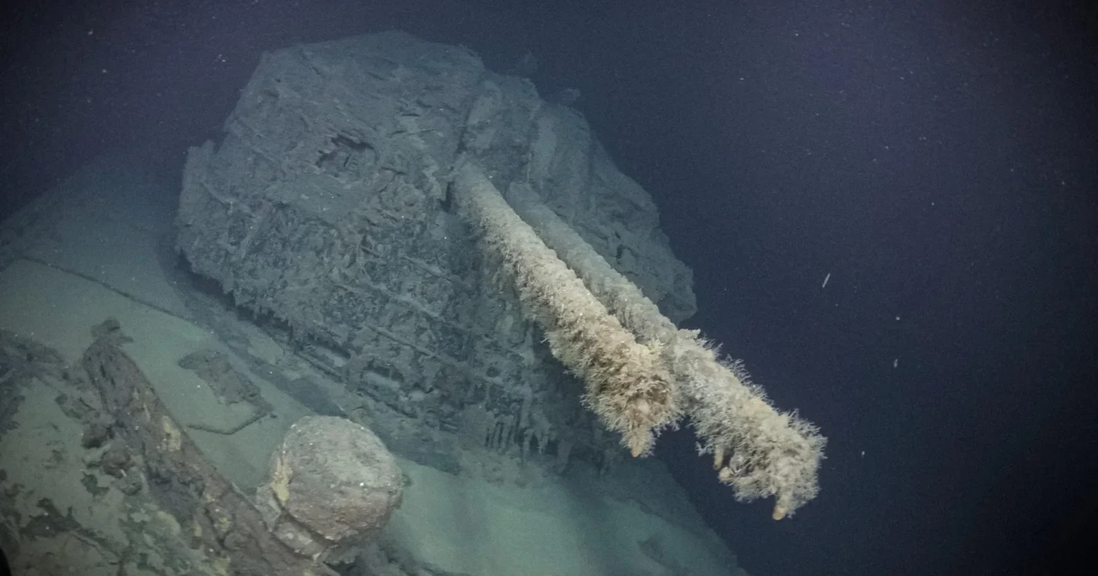Featured image for Sunken Japanese WWII Warship Discovered on Pacific Seafloor