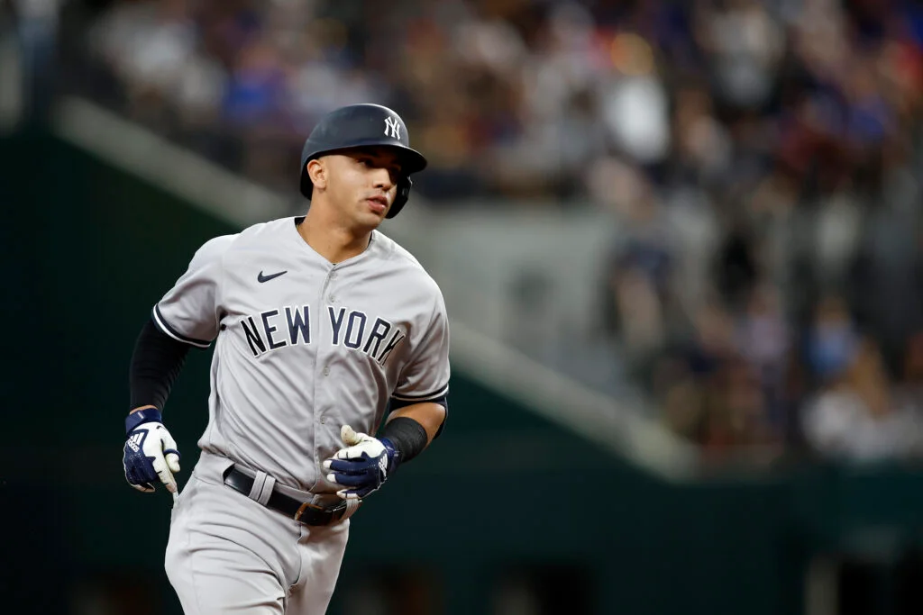 Yankees' Giancarlo Stanton Placed on IL Again, Prospect Oswald Peraza Recalled.