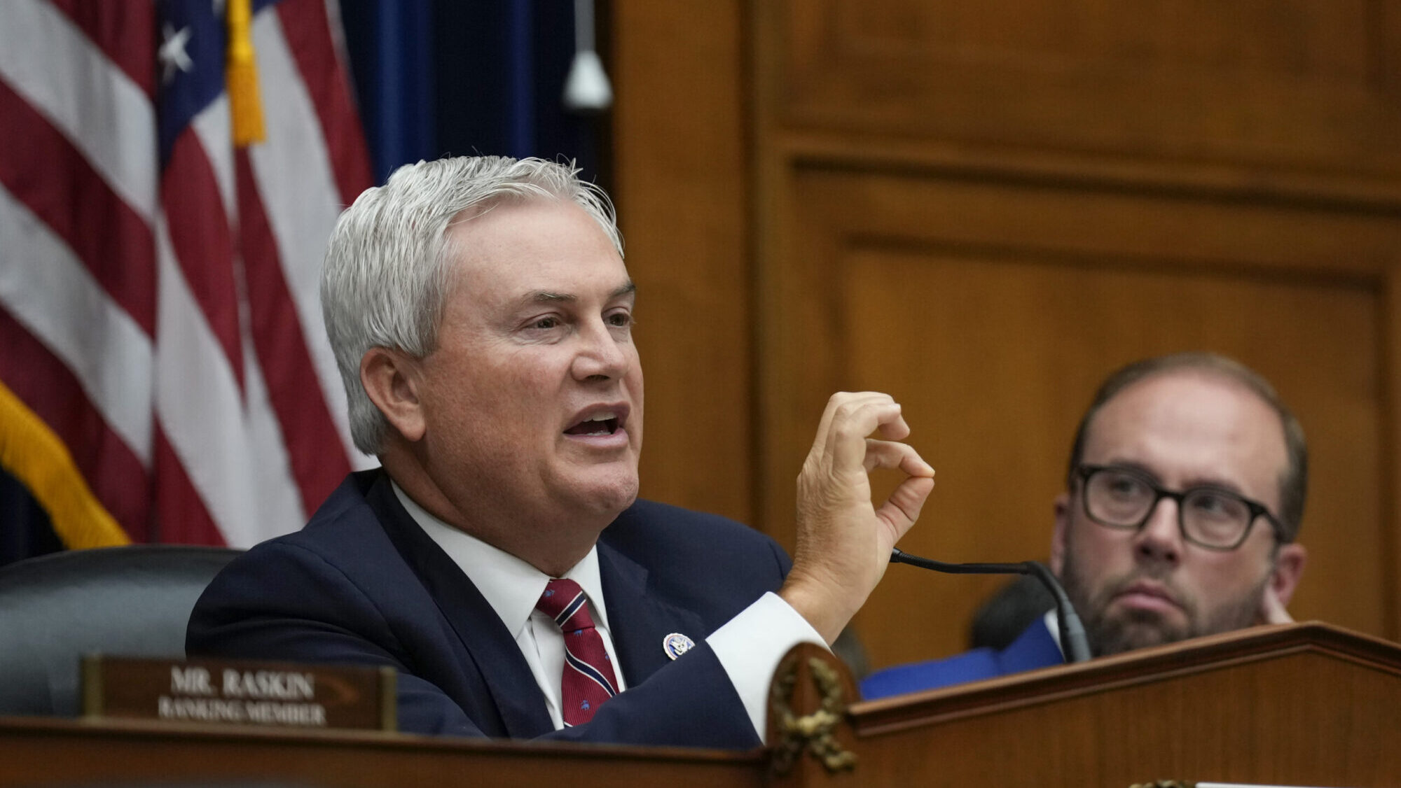 Featured image for "Fiery Clash: GOP Chair Comer and Dem Rep. Moskowitz Spar in House Hearing"