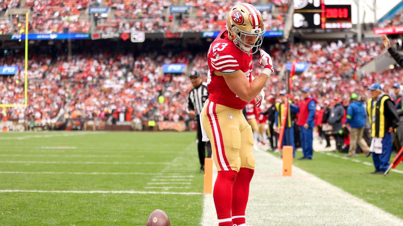 49ers' McCaffrey's TD Streak Continues in Heated Showdown with Browns