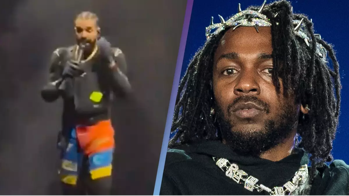 "Drake Responds to Kendrick Lamar's Diss on Stage"