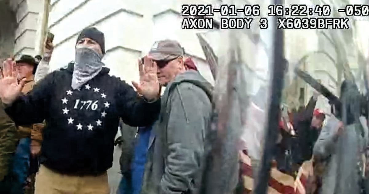 Featured image for "Montana Fire Chief Charged for Spraying Officers in Jan. 6 Riot"