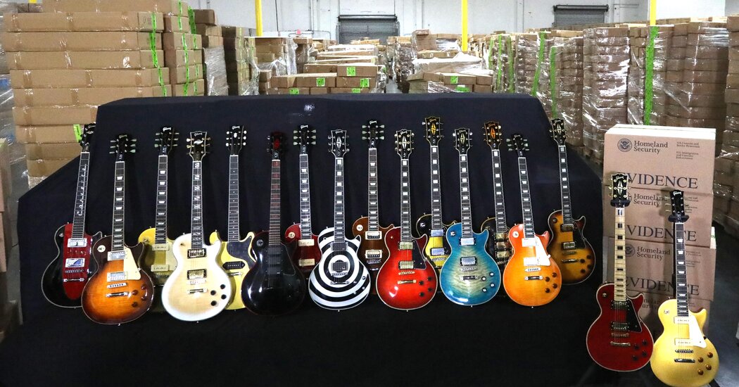 Featured image for Customs Seize $18M in Counterfeit Gibson Guitars at LA Port