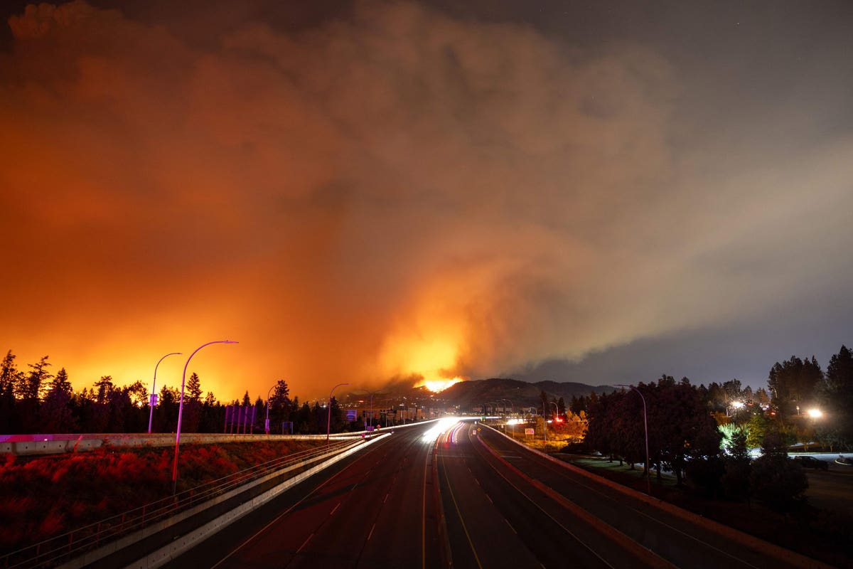 "Wildfires Ravage Western Canada, Prompting State of Emergency and Mass Evacuations"