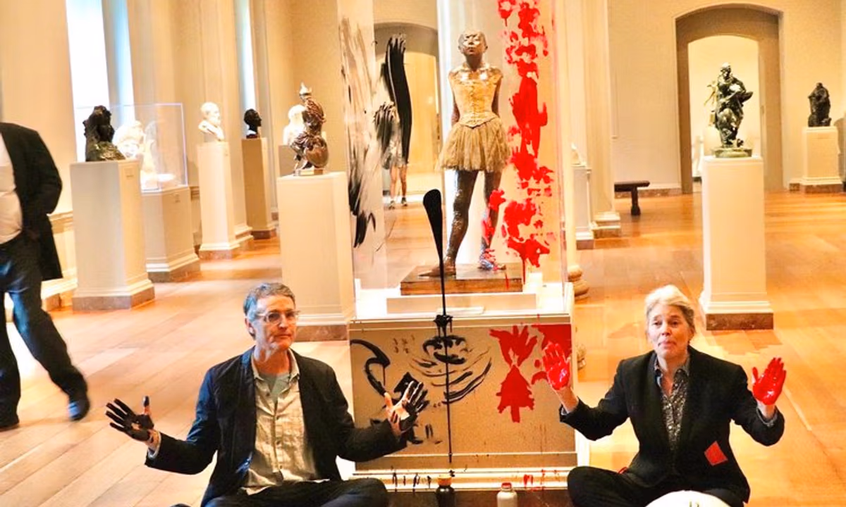 Featured image for Climate Activists Vandalize Degas Sculpture at National Gallery of Art in DC
