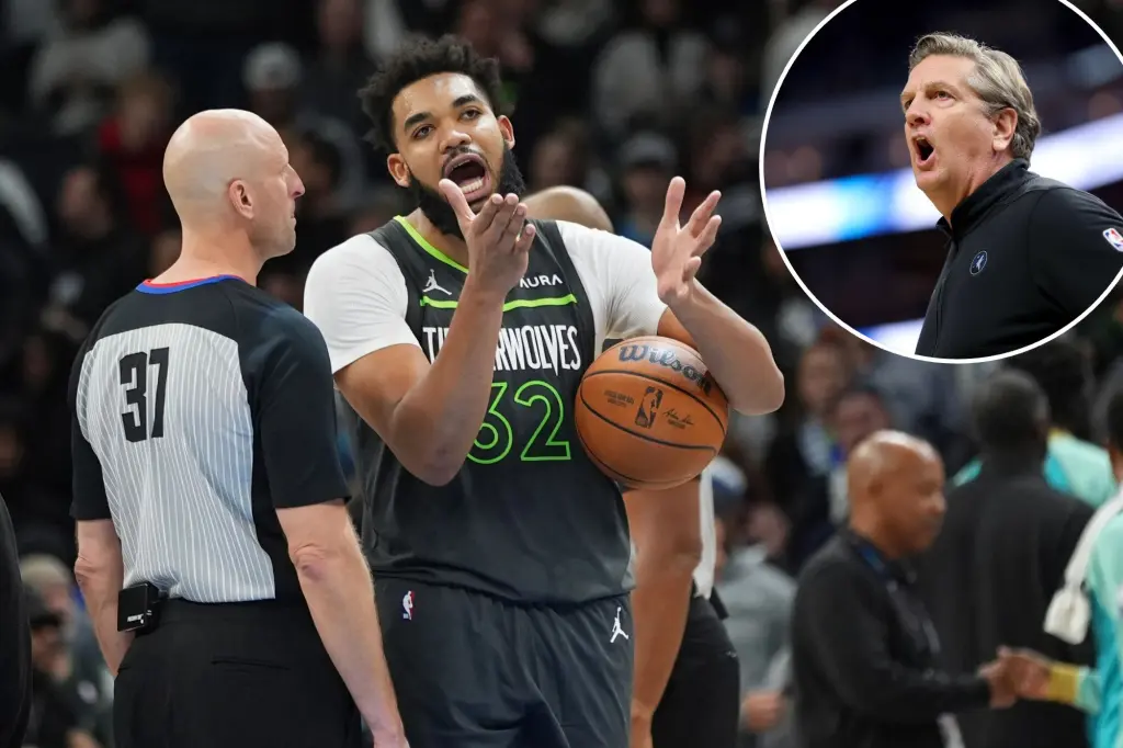 Featured image for "Karl-Anthony Towns' 62-Point Game Sparks Controversy and Bench Time"