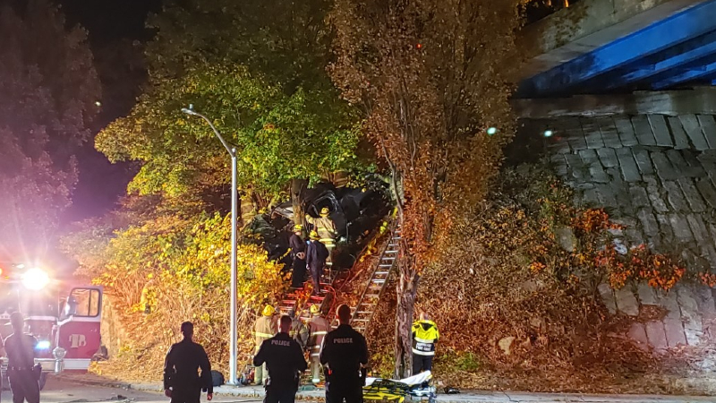 Featured image for Truck Driver Rescued After I-95 Crash in Pawtucket