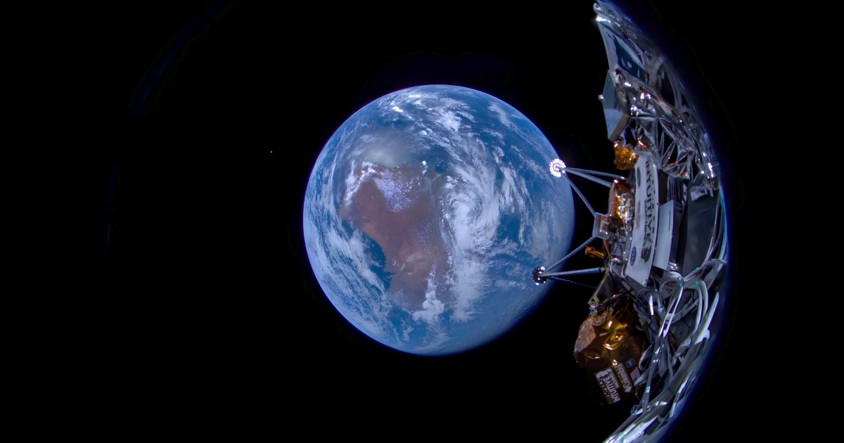 "Odysseus: U.S. Private Robot Spacecraft Successfully Lands on Moon in Historic Mission"