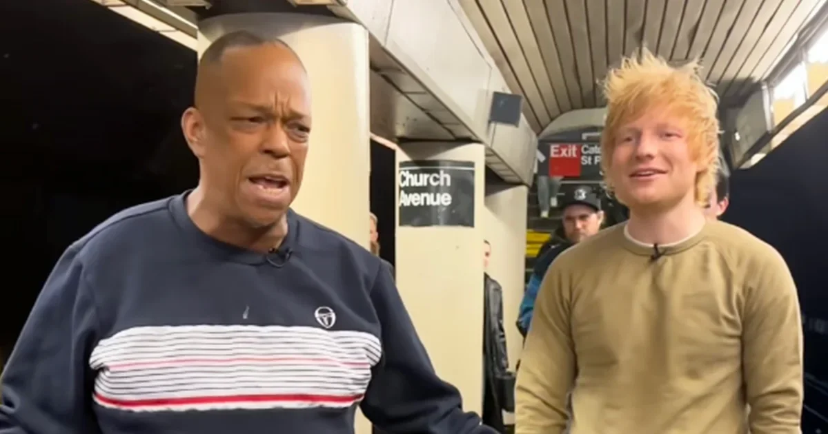 Ed Sheeran Surprises Subway Singer with "Eyes Closed" Performance