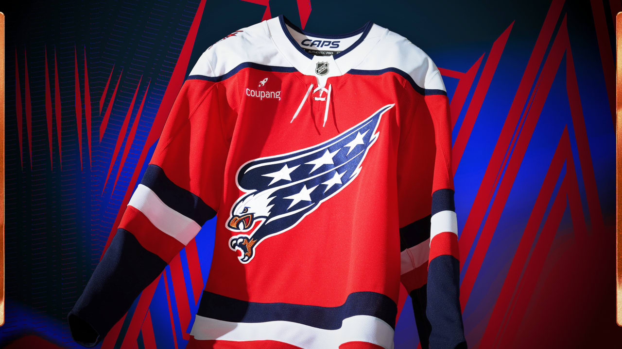 Featured image for Washington Capitals Unveil Red, White, and Blue Screaming Eagle Third Jersey