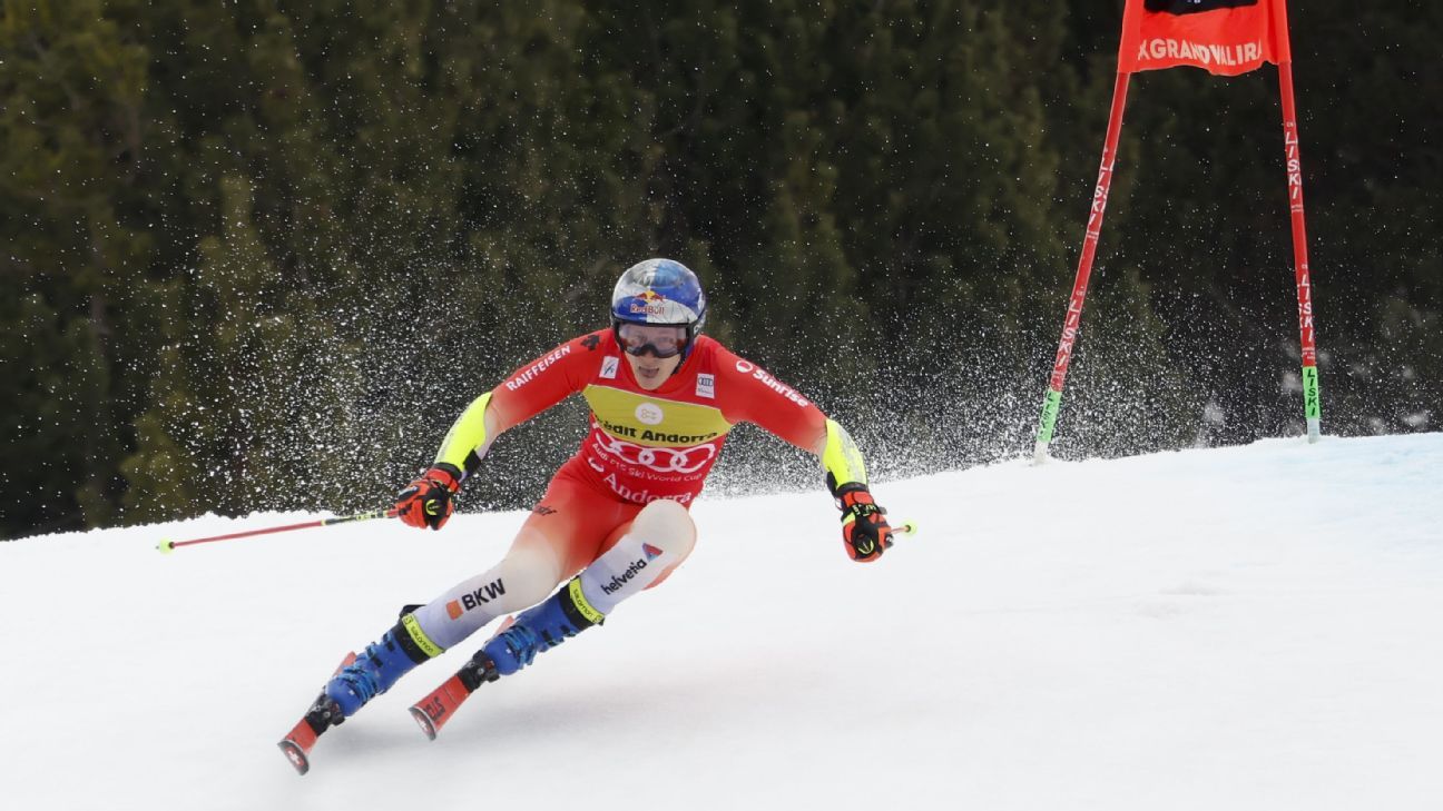 Featured image for Odermatt Breaks World Cup Points Record with Spectacular Skiing Performance.