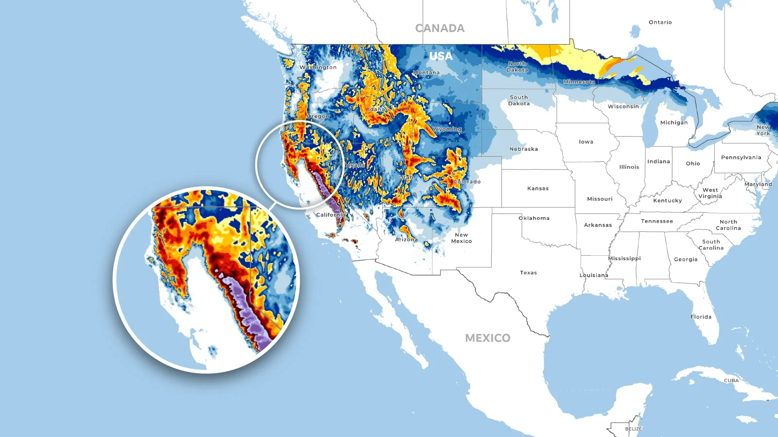 California braces for multi-foot Sierra snow as storms roll in