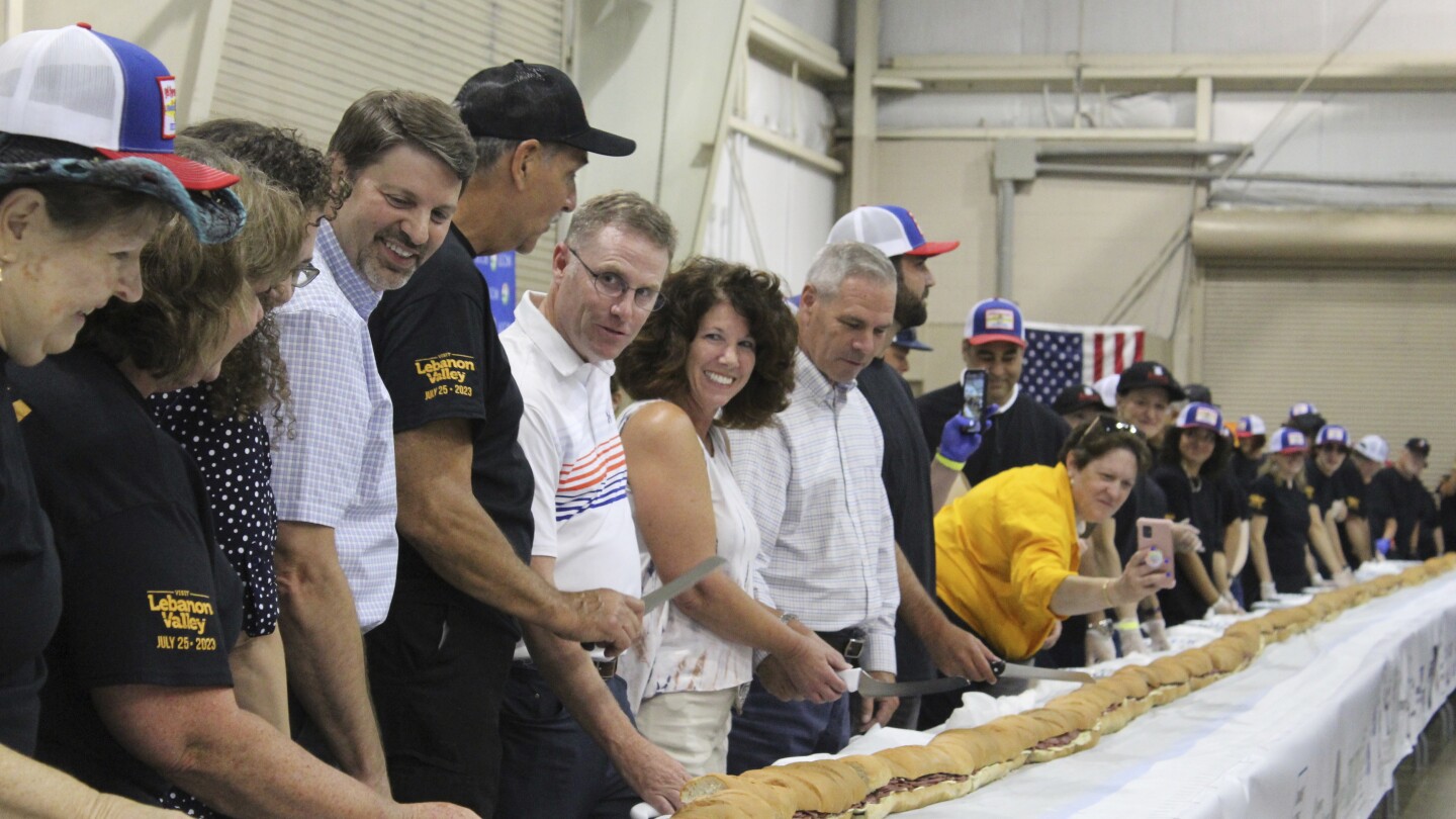 Featured image for "Record-breaking Lebanon Bologna Sandwich Steals the Show at Pennsylvania Fair"