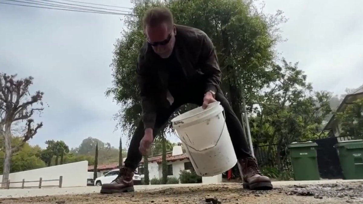 Featured image for Arnold Schwarzenegger Takes Matters into His Own Hands and Fixes LA Pothole.