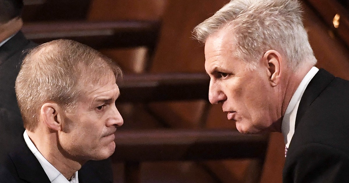 "McCarthy and Jordan team up as assistant House speakers"