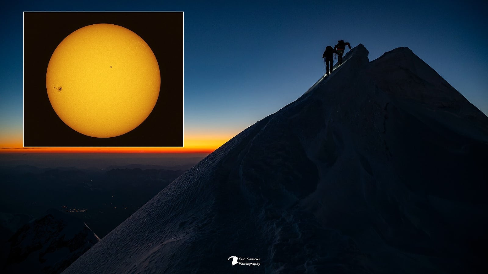 Featured image for Europe's Tallest Mountain Captures Record High-Altitude Sun Surface Shot