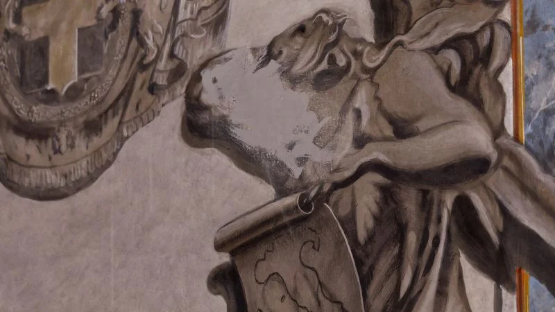 Rome fresco erases Meloni likeness after ministry probe