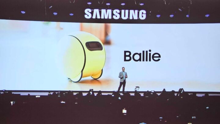 Featured image for "Samsung's Redesigned Ballie AI Robot Returns with Enhanced Features at CES 2024"