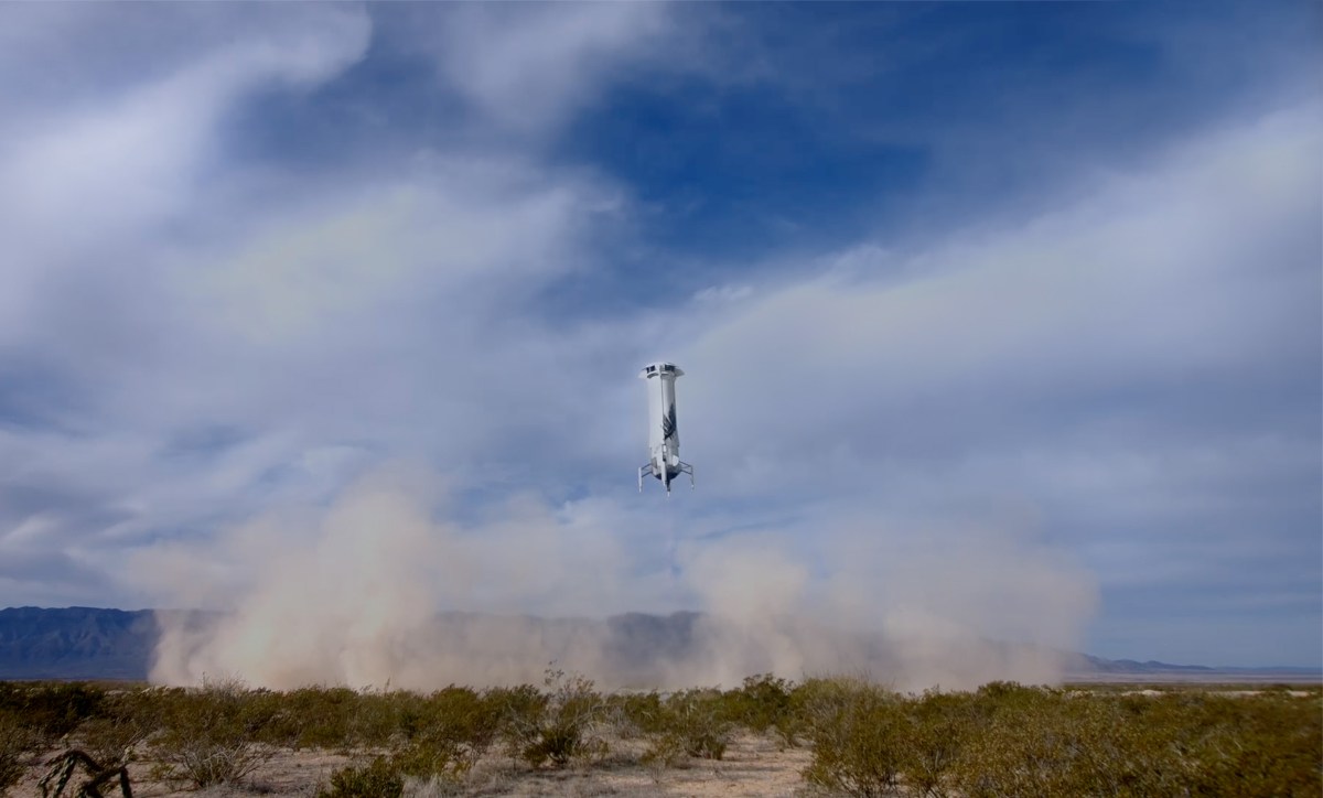 Featured image for Blue Origin's New Shepard Triumphantly Resumes Crewed Space Trips