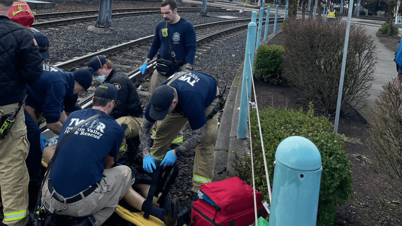 Featured image for Train Passenger Hospitalized in Beaverton After Being Dragged by MAX Train