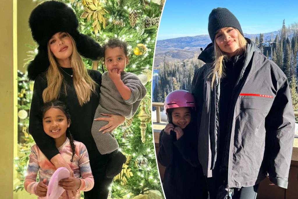 Featured image for "Khloé Kardashian's Festive Ski Getaway with Kids True and Tatum Captivates Fans"