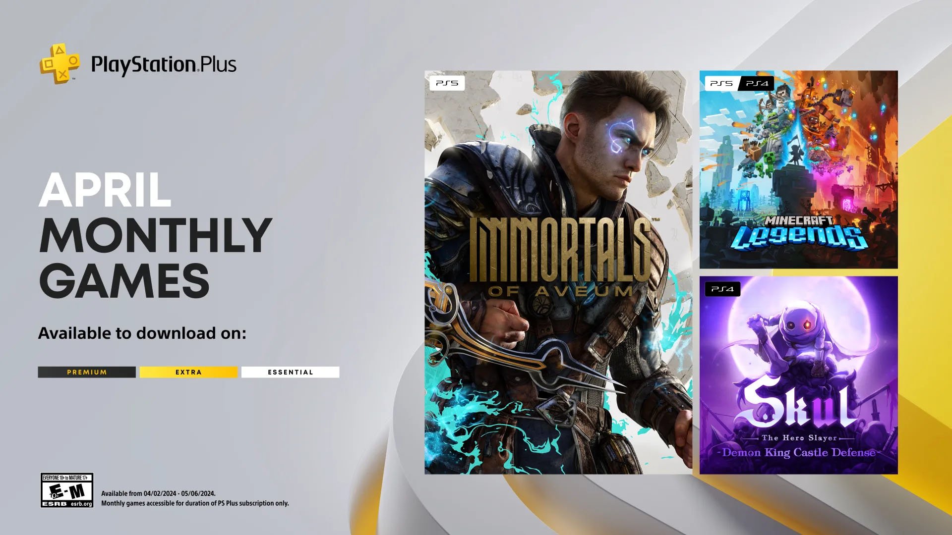 Featured image for "April 2024 PlayStation Plus Games Lineup Revealed"