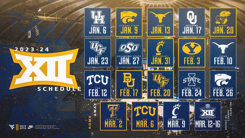 Featured image for "West Virginia University Unveils 2023-24 Men's Basketball Schedule"