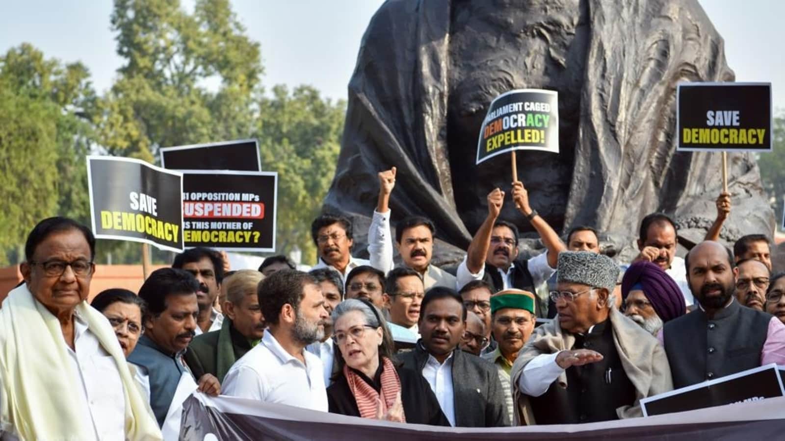 India's Democracy Under Threat: 141 MPs Suspended, Protests Erupt