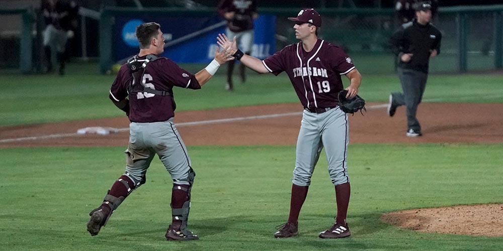 Texas A&M takes control with win over Stanford in NCAA Regional.