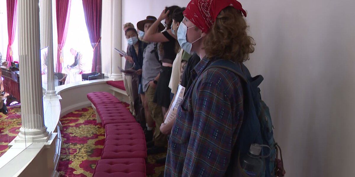 Protesters disrupt Vermont Legislature's veto session.