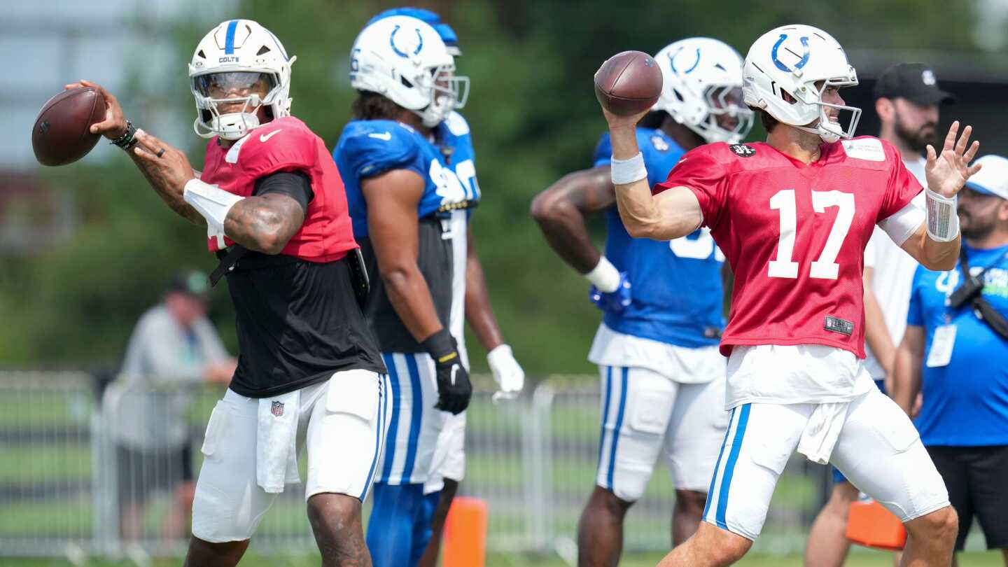 Featured image for Colts' QB Battle: Steichen Nears Decision Between Richardson and Jones