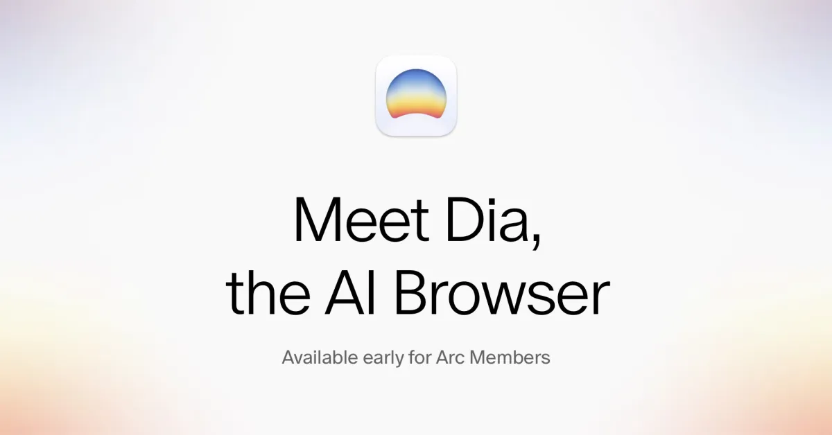 Featured image for The Browser Company's AI-First Dia Browser Launches Mac Beta