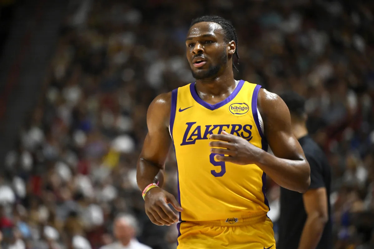 Bronny James' Shooting Woes Continue in Lakers' Summer League Loss to Celtics