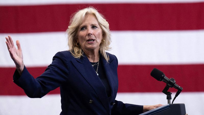 Jill Biden's Active Role in Politics and Campaigning for her Husband's Re-election.