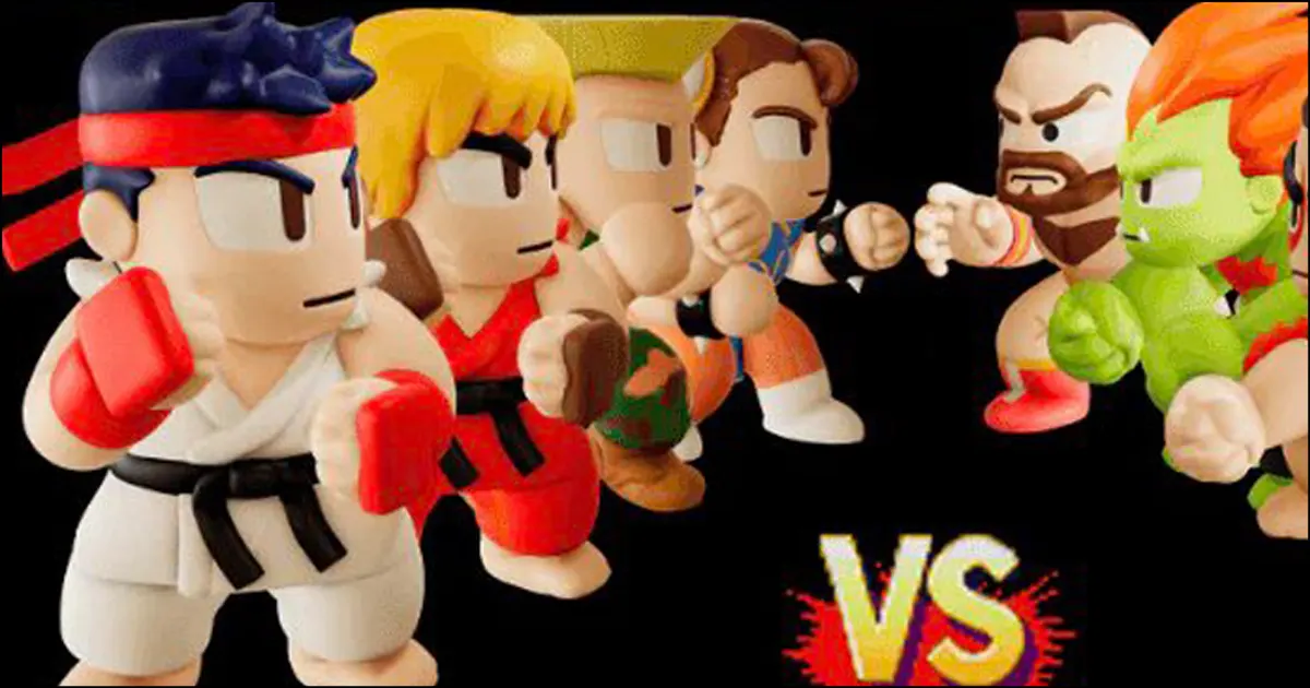 Featured image for "Street Fighter 2 Characters Turn Adorable in Kunio-kun Style Figures"