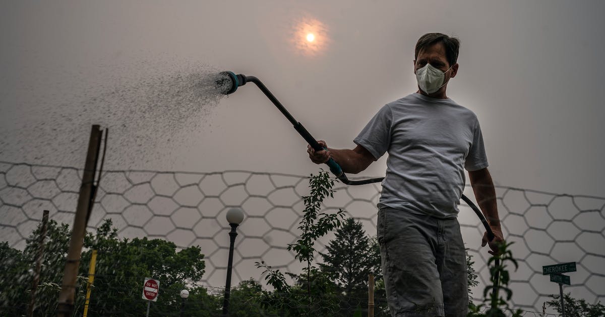 Featured image for Minnesota faces worst air quality due to wildfire smoke and ozone.