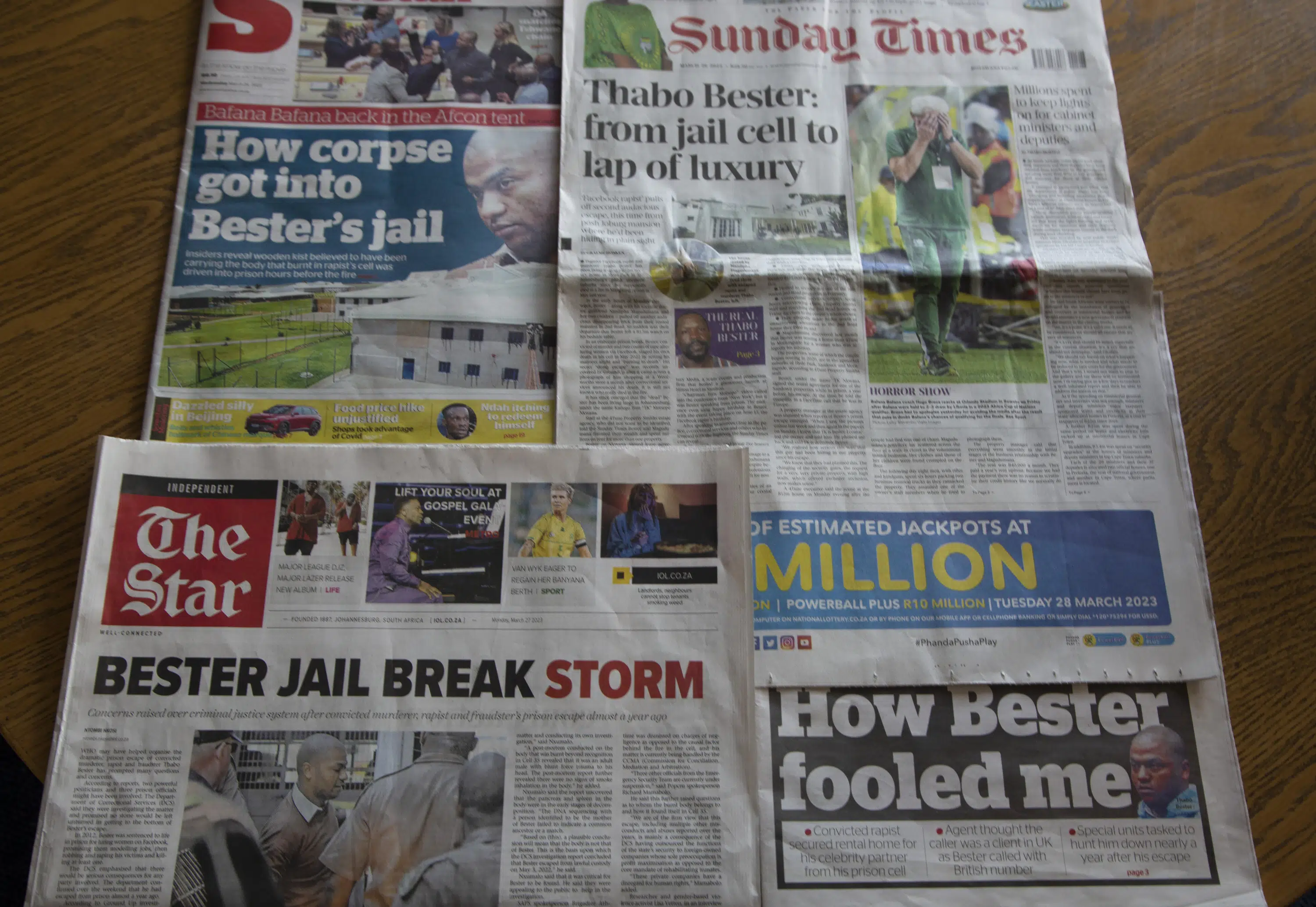 Convicted rapist fakes death and escapes prison in South Africa manhunt.