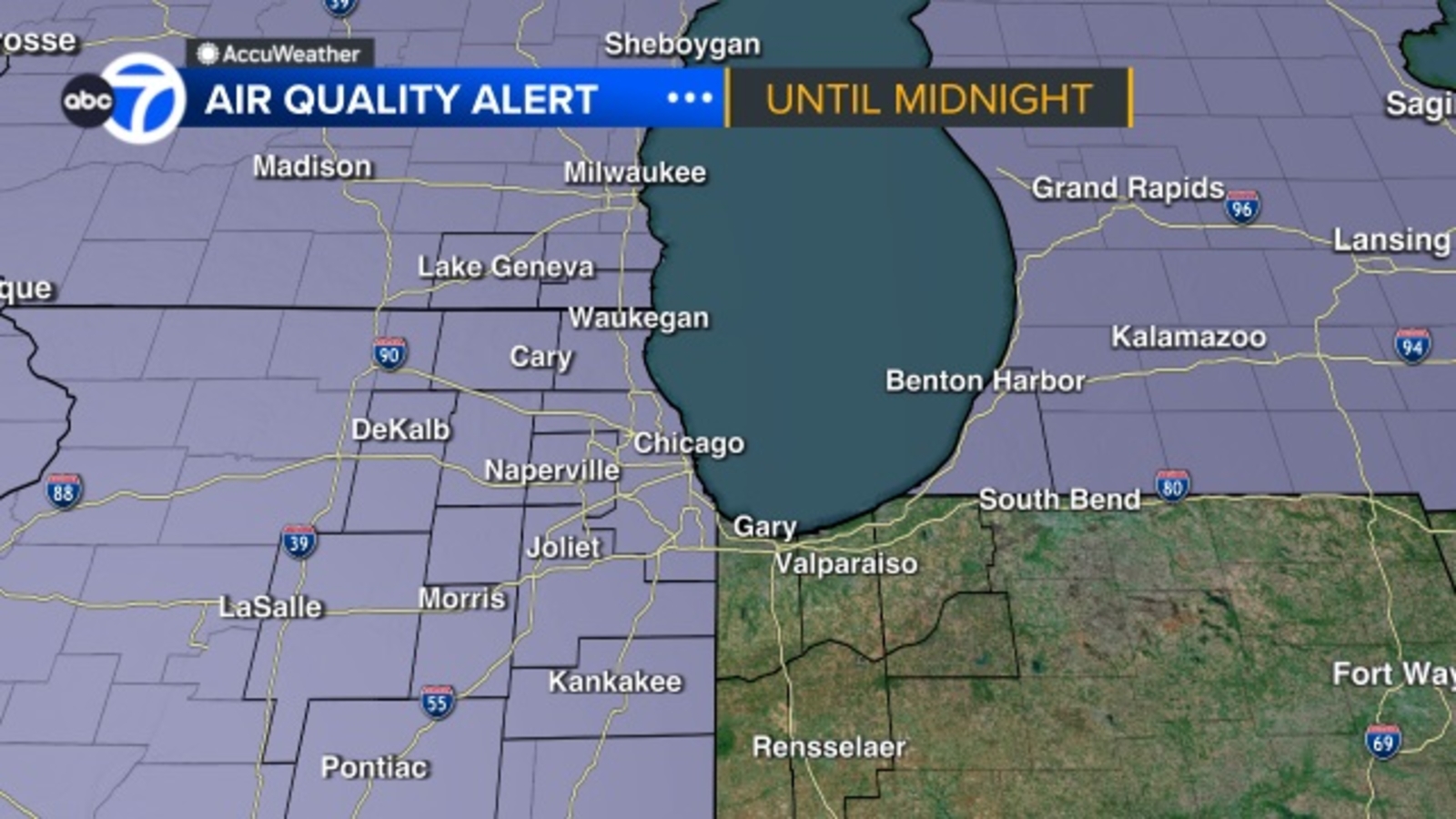 Featured image for Wildfire Smoke Raises Unhealthy Air Quality Across Midwest and East