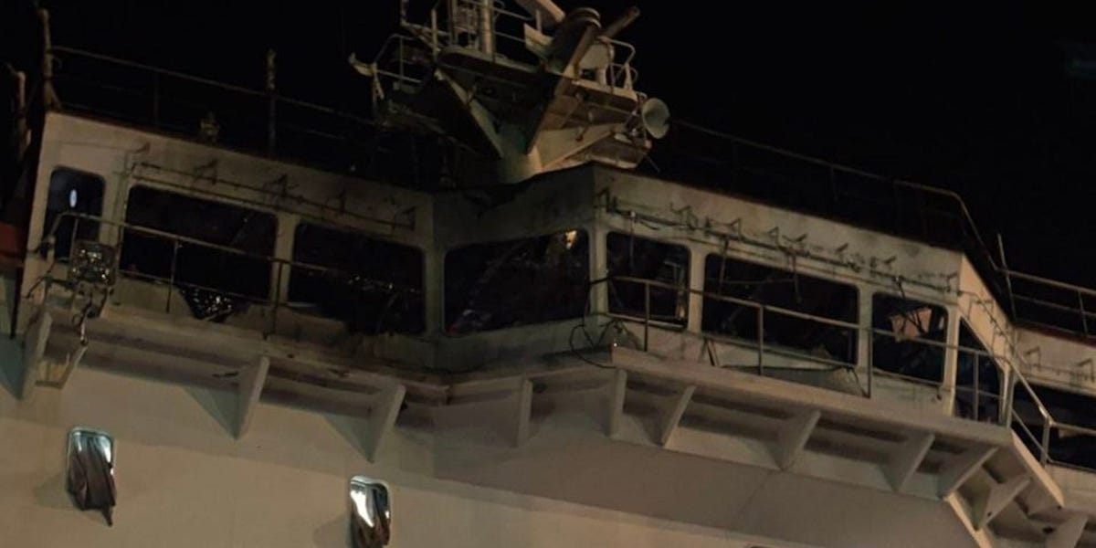 Featured image for "UK Intelligence Investigates Russian Strike on Civilian Ship in Odesa"