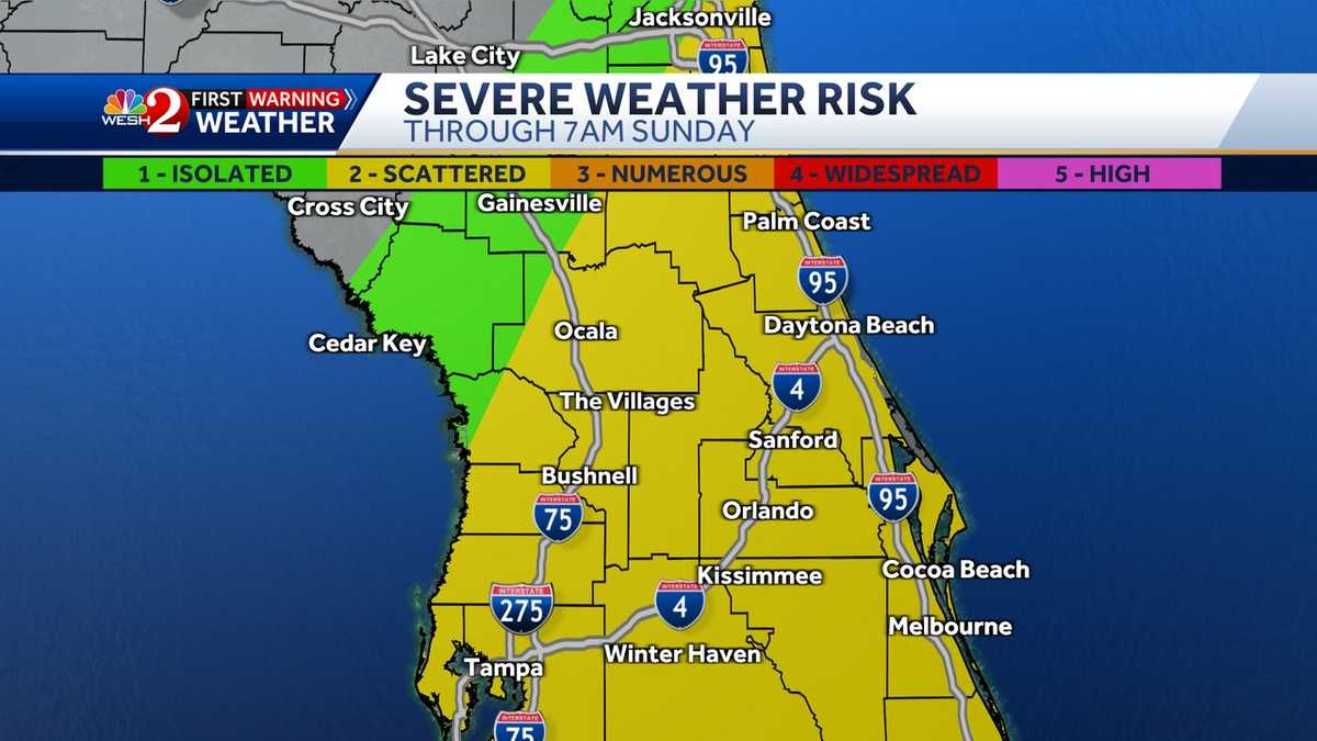 Severe Storms and Heavy Rain Expected to Impact Florida and East Coast This Weekend