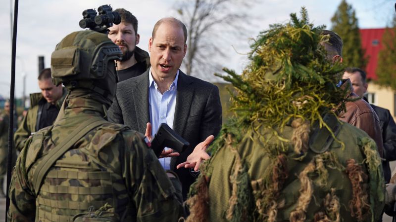 Featured image for Prince William's Surprise Visit to Troops Near Ukrainian-Polish Border.