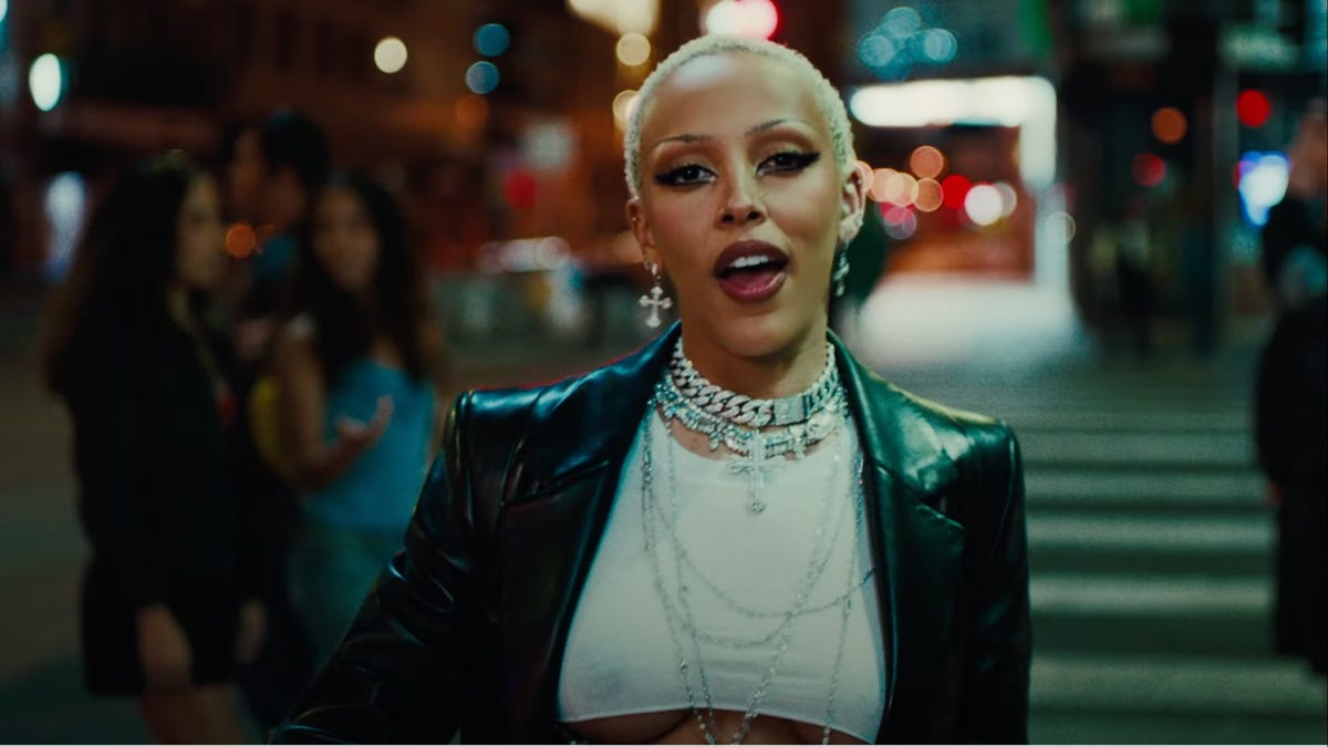 "Watch Doja Cat's Creepy Video for New Single 'Attention'"