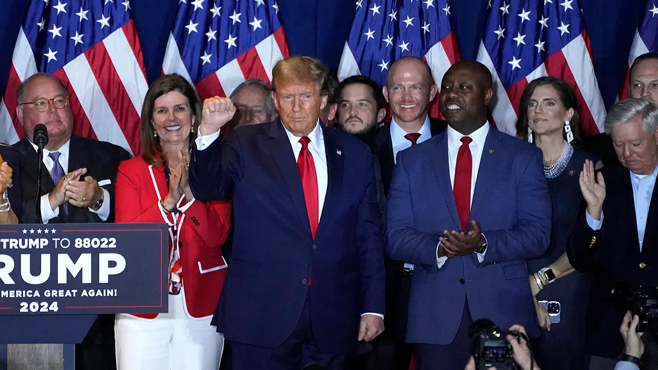 "Trump Boasts South Carolina Victory, Targets Biden with 'You're Fired' Slogan"