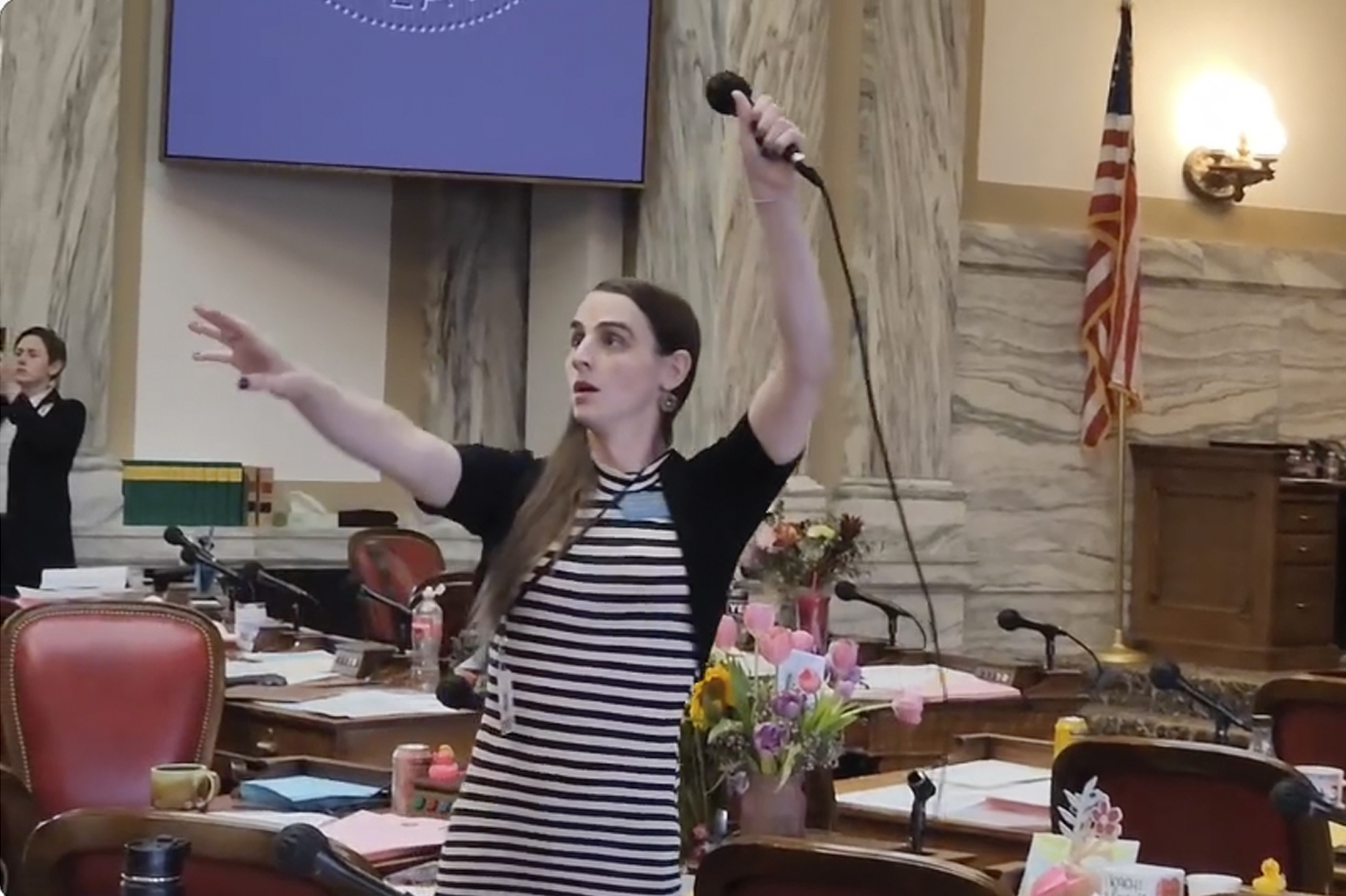 "Protests Erupt in Montana Capitol Over Silencing of Transgender Lawmaker"