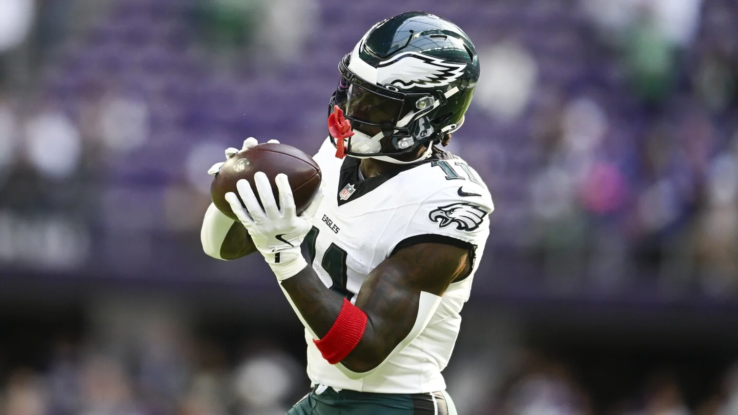 Eagles' A.J. Brown Misses Practice Due to Hamstring Injury